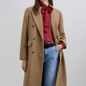 ABRIGO LARGO MEZCLA LANA